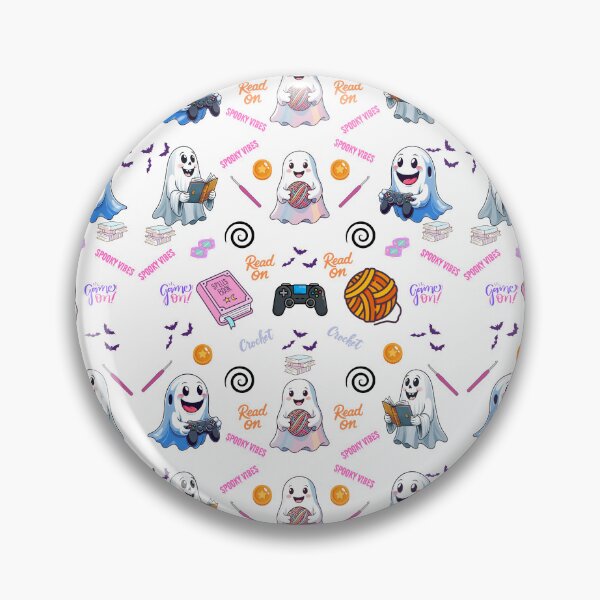 Artikelvorschau, Gruseliges Stitch & Play – Süßes Ghost Gamer-Bastelmuster entworfen und verkauft von Grind-Stitch.