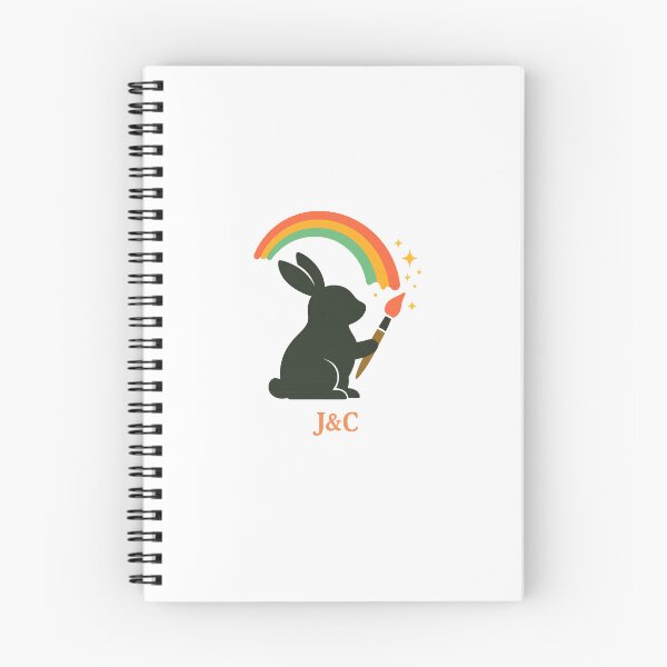 Item preview, (IT): Coniglietto che dipinge l’arcobaleno – J&C  (EN): Bunny Painting the Rainbow – J&C designed and sold by JettolaAndC.