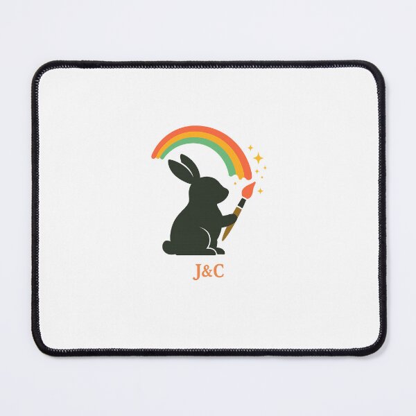Item preview, (IT): Coniglietto che dipinge l’arcobaleno – J&C  (EN): Bunny Painting the Rainbow – J&C designed and sold by JettolaAndC.