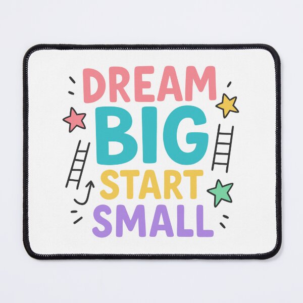 Item preview, Dream Big Start Small Motivational Quote designed and sold by BaisaStudio.