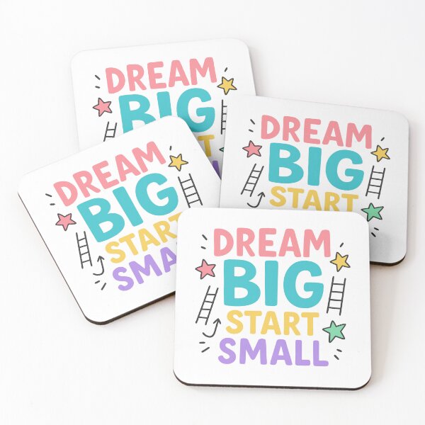 Item preview, Dream Big Start Small Motivational Quote designed and sold by BaisaStudio.