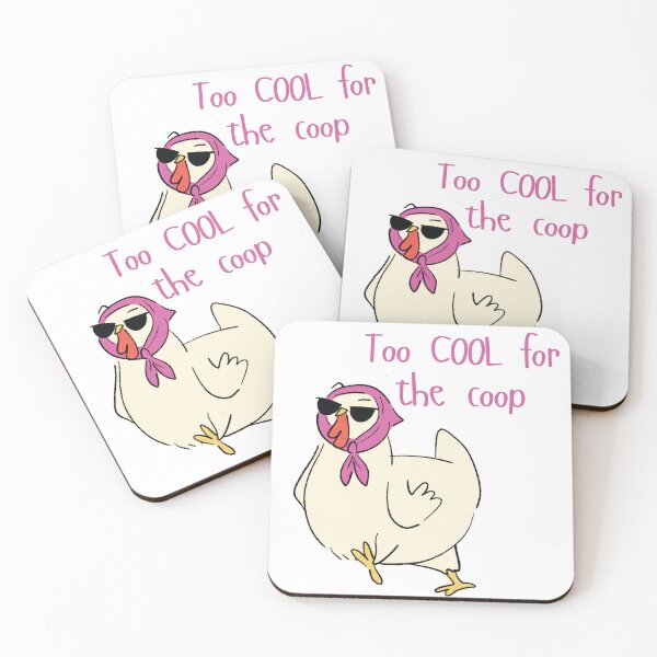 Item preview, Too Cool Chicken – Funny Farm Cartoon designed and sold by BESTPAIWAN.