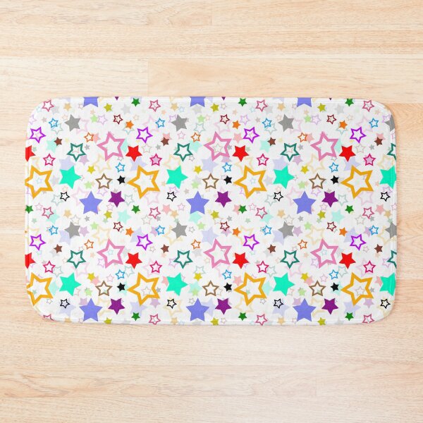 Item preview, Multicolored Stars Pattern Design - White  designed and sold by PatternTitan.