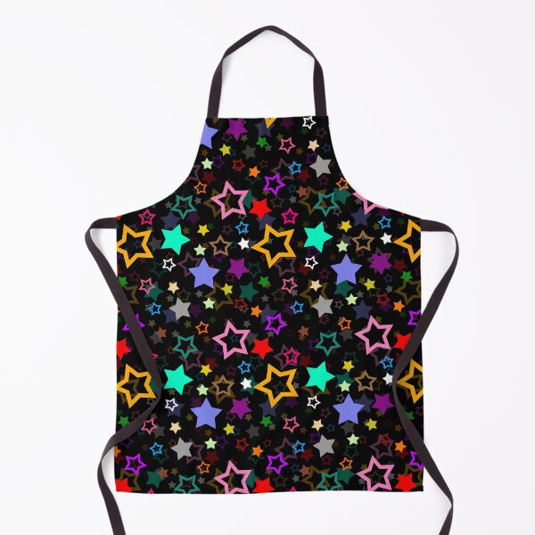 Item preview, Multicolored Stars Pattern Design - Black  designed and sold by PatternTitan.