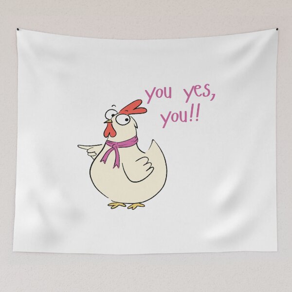 Item preview, Funny Chicken Pointing – You Yes, You!! designed and sold by BESTPAIWAN.