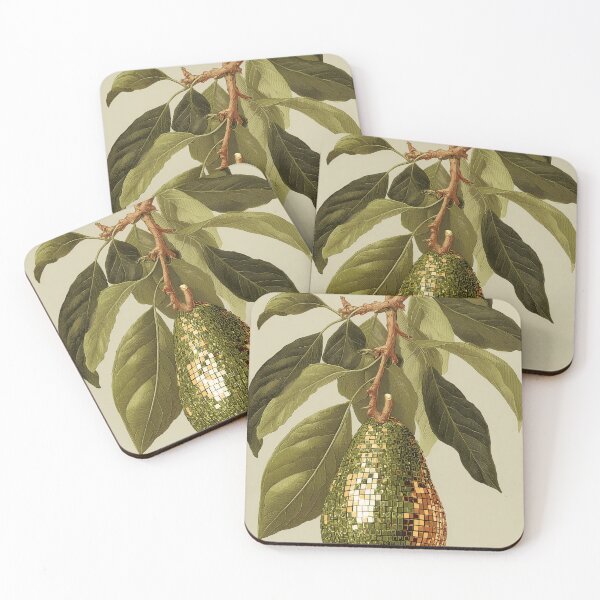 Item preview, Disco Avocado Botanical Art designed and sold by TrashBagArtisan.