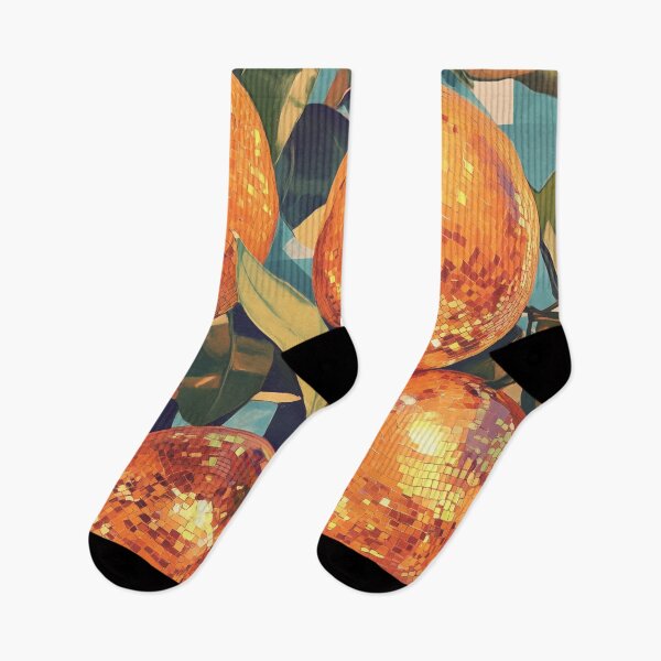 Item preview, Botanical Disco Orange Artwork designed and sold by TrashBagArtisan.