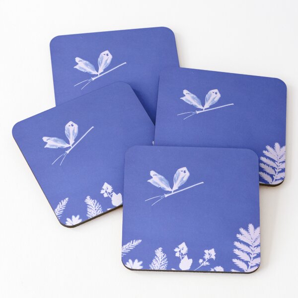 Item preview, Blue tones field flowers designed and sold by DesenLiric.