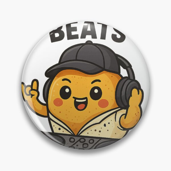 Aperçu de l'œuvre DJ Brioche Beats – La star des platines kawaii créée et vendue par ReineDingo.