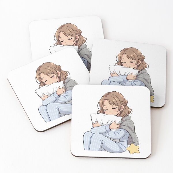 Item preview, Cozy Girl with Pillow and Star designed and sold by quinac.