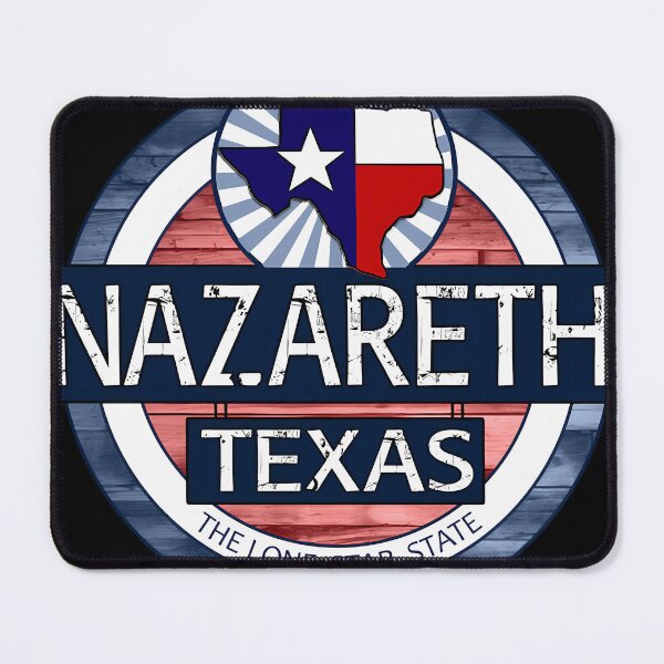 Item preview, Nazareth Band Rock Scotland Hard Formed In Dunfermline Nazareth Texas Rustic Wood Circle Britania designed and sold by ArtFashionInek.