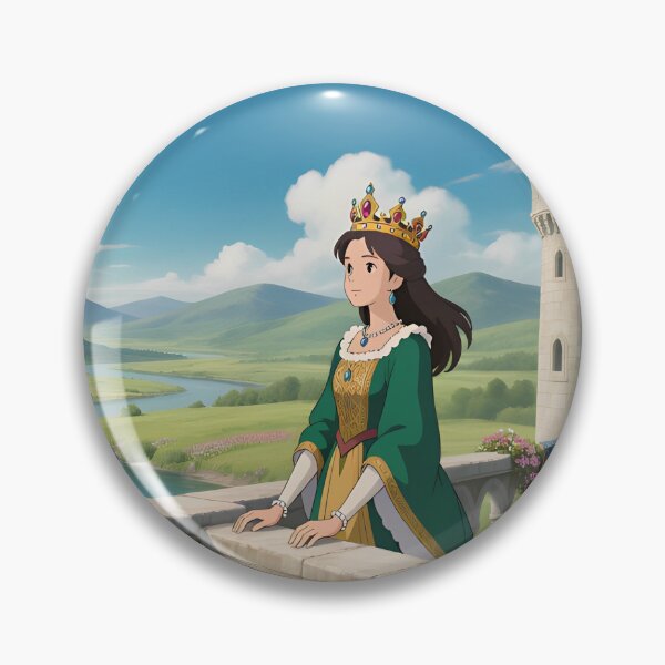 Item preview, Queen’s Balcony View – Fantasy Castle & Countryside Art designed and sold by The Paper Comet.