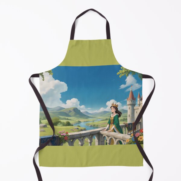 Item preview, Queen’s Balcony View – Fantasy Castle & Countryside Art designed and sold by The Paper Comet.