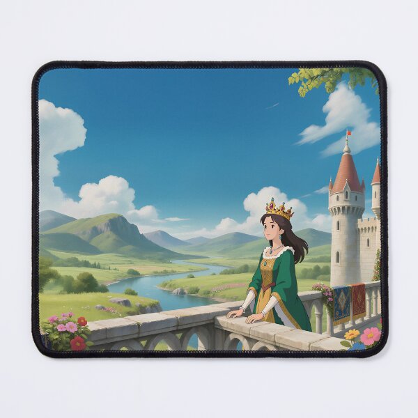 Item preview, Queen’s Balcony View – Fantasy Castle & Countryside Art designed and sold by The Paper Comet.