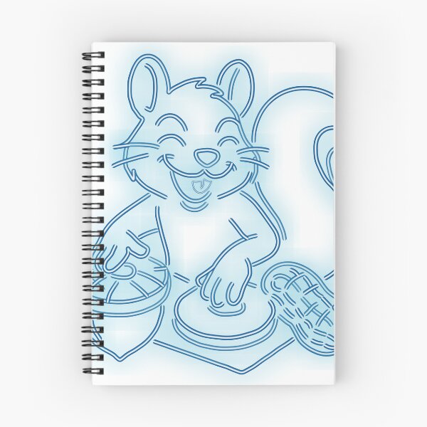 Item preview, Neon DJ Squirrel – Blue Glow Rave Sign designed and sold by SecretSquirrellDesigns.