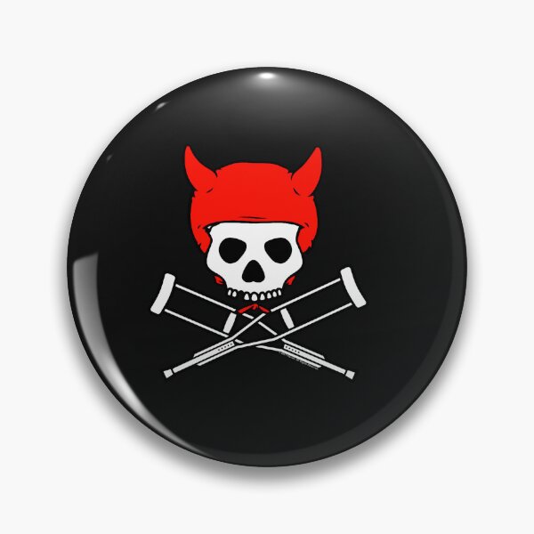 Item preview, Jackass Devil Horns Skull And Crutches designed and sold by WeAreUSA.