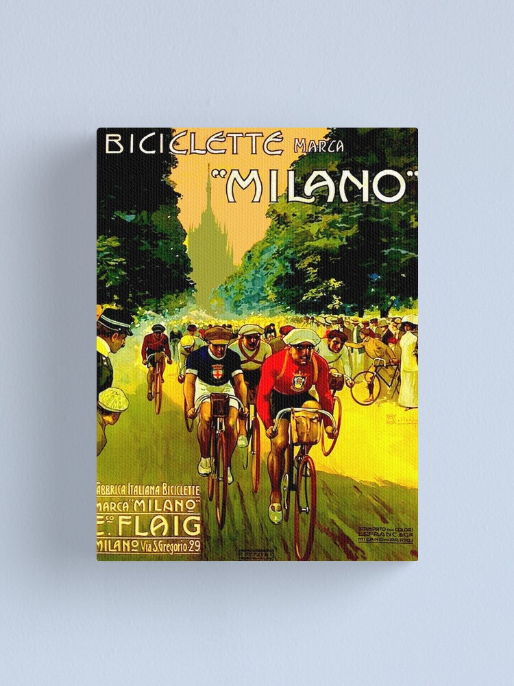 Vista alternativa de Lienzo MILANO VINTAGE; Impresión de publicidad de carreras de bicicletas