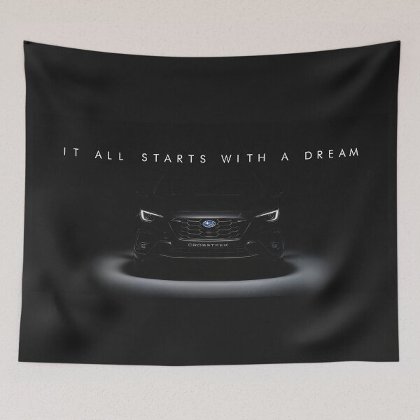 Item preview, Subaru Crosstrek Dream Big – Motivational Car Artwork designed and sold by SuccessHunters.