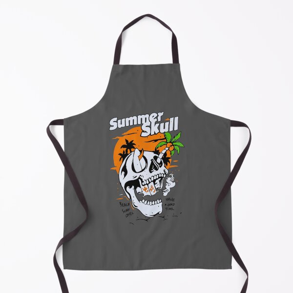 Item preview, Summer Skull Beach Vibes – Cool Skull Palm Tree Retro Surf Design designed and sold by FEBRICAST.