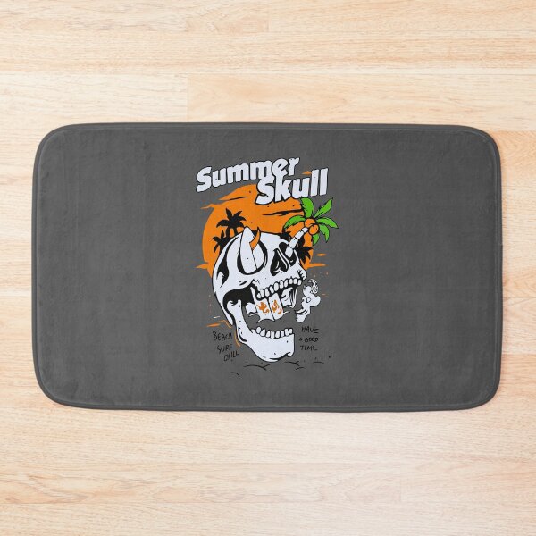 Item preview, Summer Skull Beach Vibes – Cool Skull Palm Tree Retro Surf Design designed and sold by FEBRICAST.