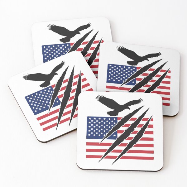 Item preview, American Eagle Scratch – Minimalist American Eagle and Flag Scratch designed and sold by DjokosDisigns.
