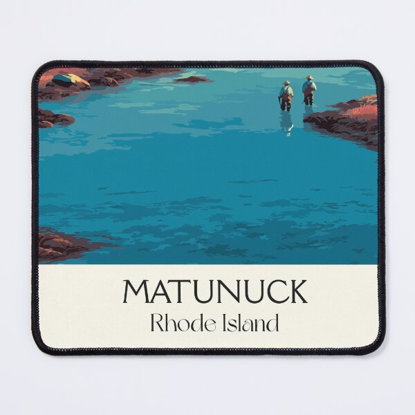 Item preview, Matunuck Rhode Island Retro Travel Art | Coastal Inlet Scenery Illustration designed and sold by TuncGK.
