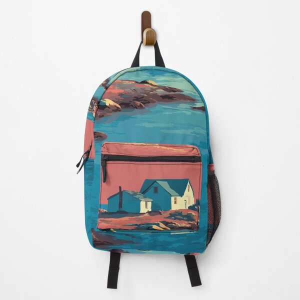 Item preview, Matunuck Rhode Island Retro Travel Art | Coastal Inlet Scenery Illustration designed and sold by TuncGK.