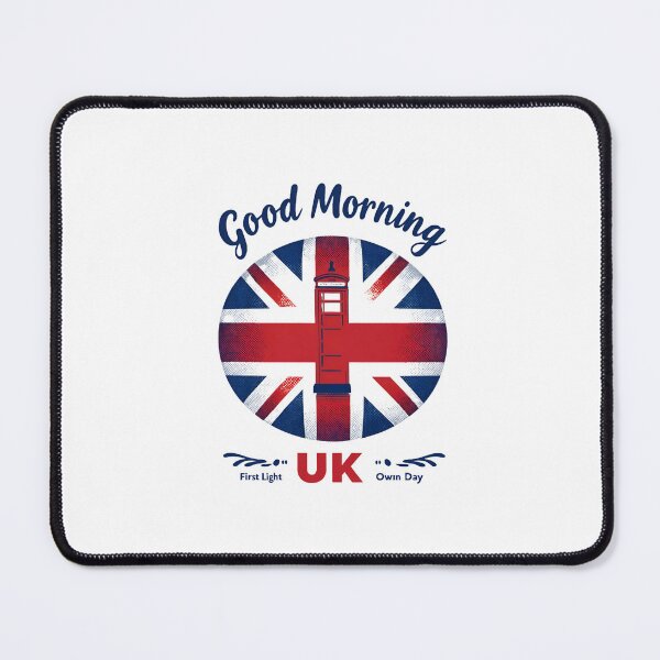Item preview, Good Morning UK – Classic Union Jack & Red Phone Box designed and sold by Nest & Thread.