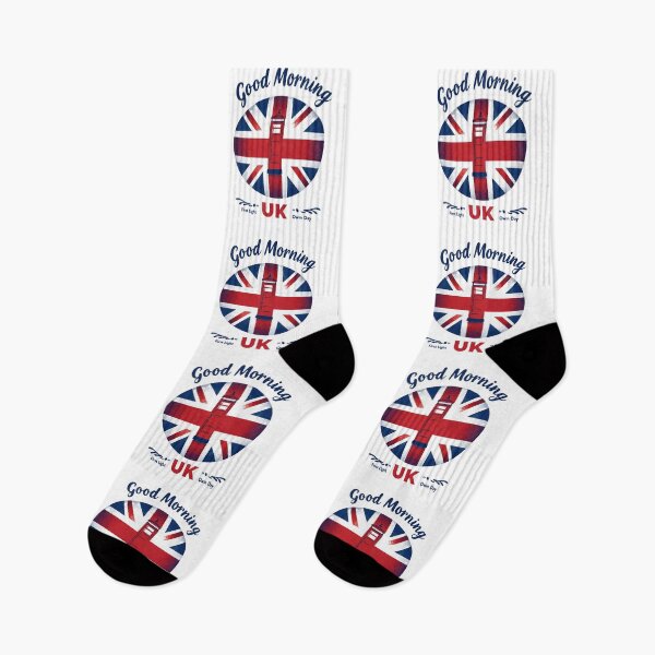 Item preview, Good Morning UK – Classic Union Jack & Red Phone Box designed and sold by Nest & Thread.