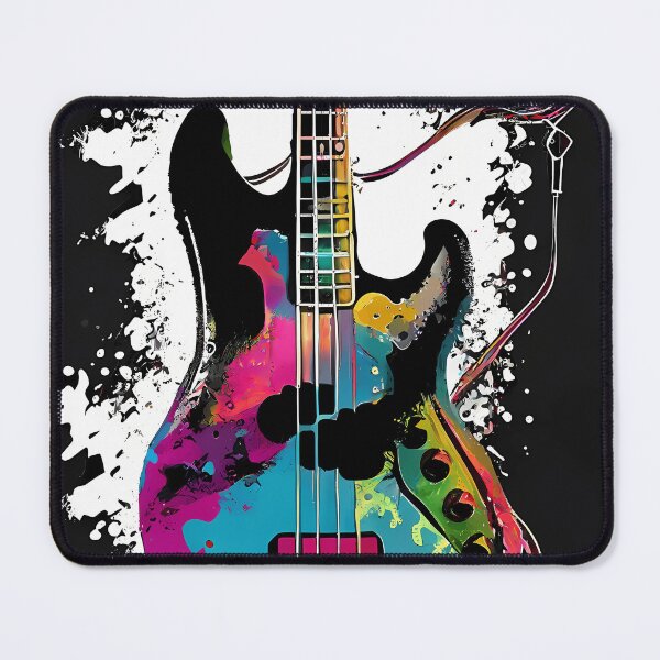 Item preview, Abstract Electric Bass Illustration Music Series designed and sold by ArtFashionInek.