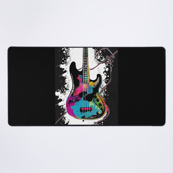 Item preview, Abstract Electric Bass Illustration Music Series designed and sold by ArtFashionInek.
