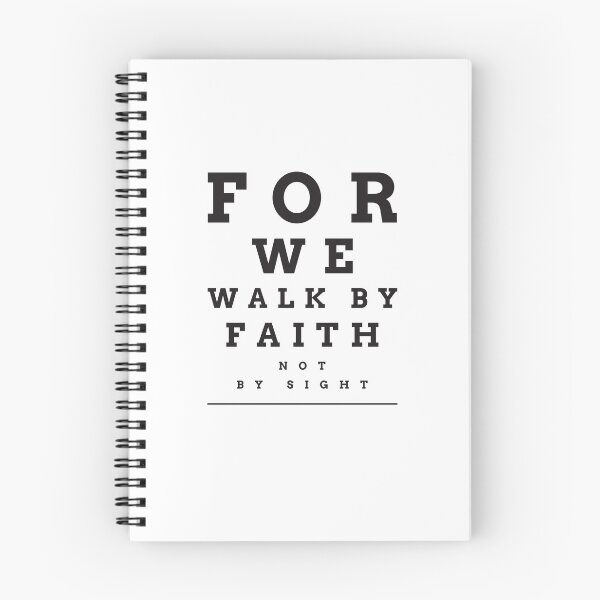 Item preview, For We Walk by Faith Eye Chart Design designed and sold by Dina's Digital Designs.