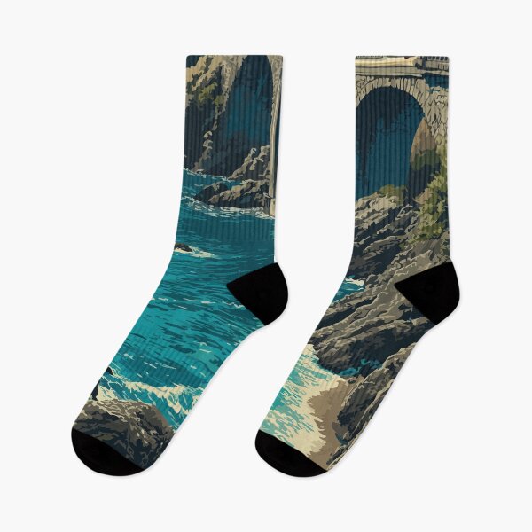 Item preview, Narragansett Rhode Island Retro Travel Design | Coastal Towers Architecture Art designed and sold by TuncGK.