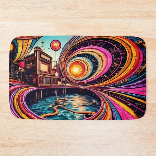 Item preview, Colorful Psychedelic 70s Waves and Swirls Pattern designed and sold by TheDreamAtelier.