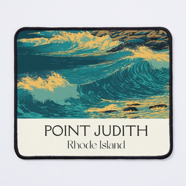 Item preview, Point Judith Rhode Island Retro Travel Art | Lighthouse at Sunset Illustration designed and sold by TuncGK.