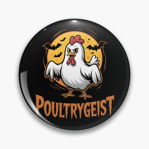 Item preview, Chicken Ghost Poultrygeist Funny Halloween Farmer designed and sold by UrbanHowlz.