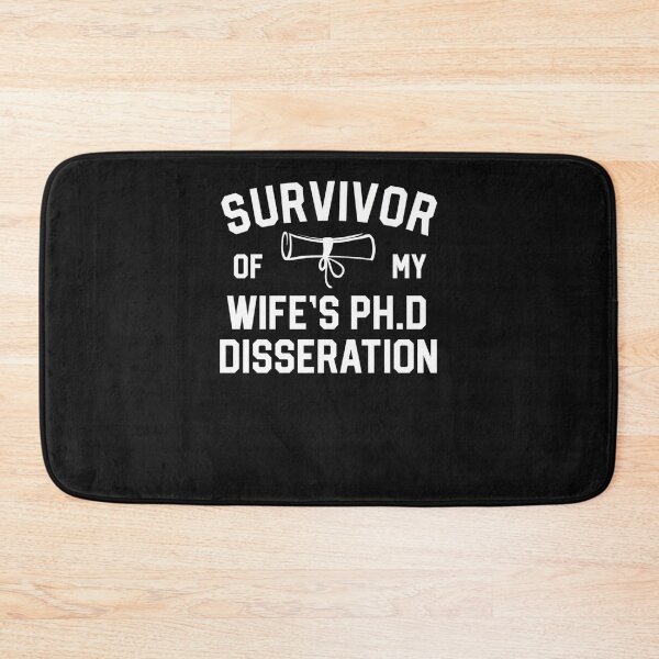 Item preview, Phd Graduation Gifts Survivor Wife'S Ph.D Dissertation designed and sold by zlezctata.