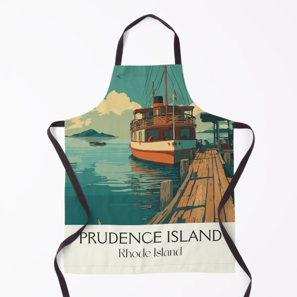Item preview, Prudence Island Rhode Island Retro Travel Design | Ferry and Narragansett Bay Art designed and sold by TuncGK.