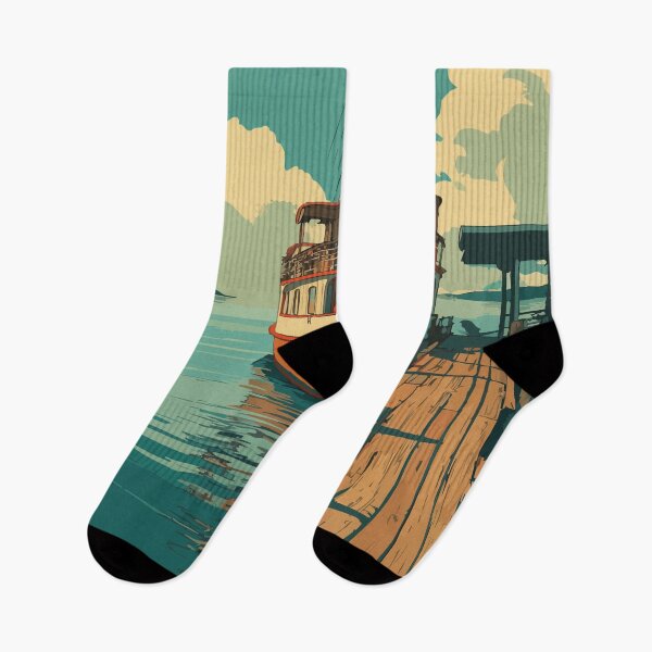 Item preview, Prudence Island Rhode Island Retro Travel Design | Ferry and Narragansett Bay Art designed and sold by TuncGK.