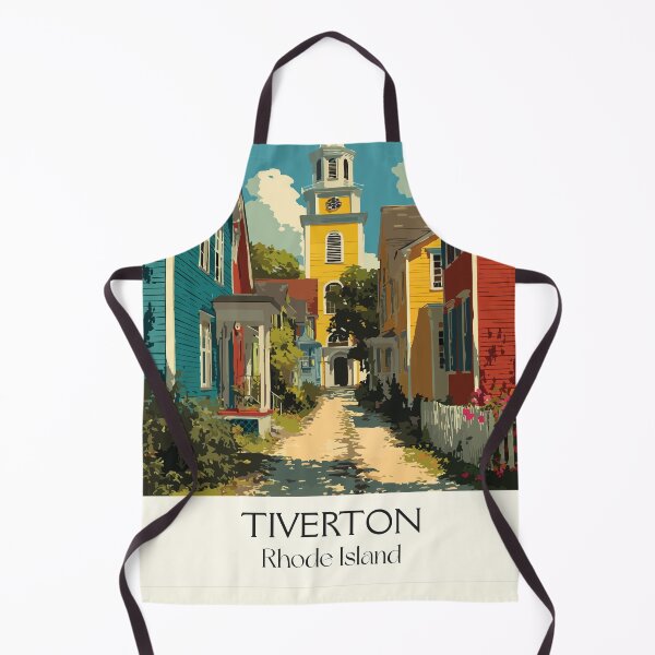Item preview, Tiverton Rhode Island Vintage Travel Design | Four Corners Historic Village Art designed and sold by TuncGK.