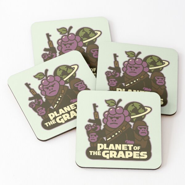 Item preview, Planet of the Grapes — Funny Movie Pop Culture Parody designed and sold by StudioError404.