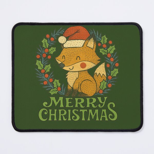 Item preview, Merry Christmas Fox designed and sold by FrictionMaxxing.