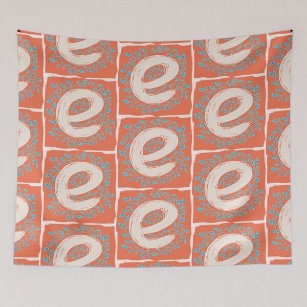 Item preview, Letter E Monogram Illustration designed and sold by SamOssie.