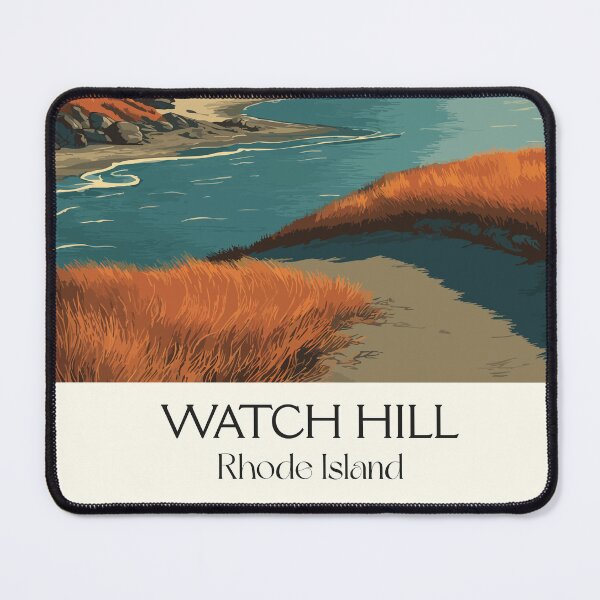 Item preview, Watch Hill Rhode Island Vintage Travel Design | Napatree Point Coastal View Art designed and sold by TuncGK.