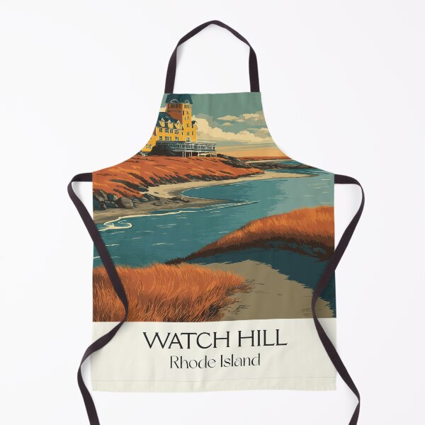 Item preview, Watch Hill Rhode Island Vintage Travel Design | Napatree Point Coastal View Art designed and sold by TuncGK.