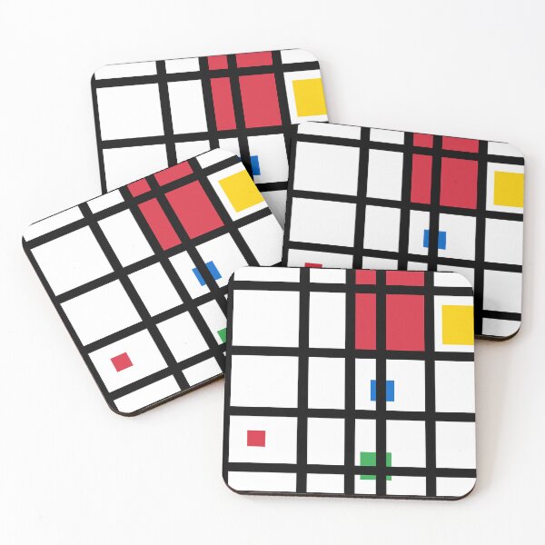 Item preview, 80s Retro Abstract Grid – Mondrian Inspired Pop Art designed and sold by Alpha Stag.