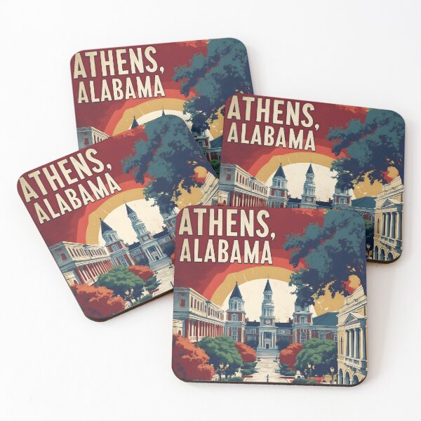 Item preview, Athens Alabama 1950s USA Vintage Travel Tourism  designed and sold by TravelersGems.