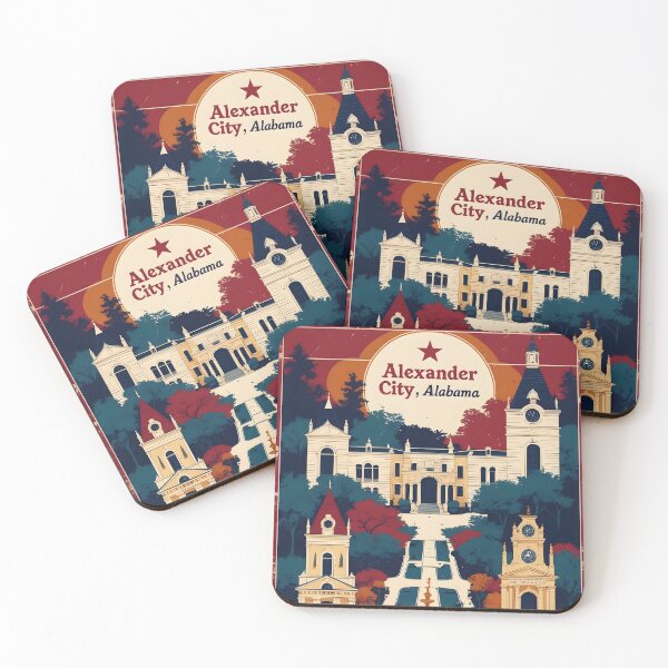 Item preview, Alexander City Alabama 1950s USA Vintage Travel Tourism  designed and sold by TravelersGems.
