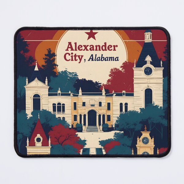 Item preview, Alexander City Alabama 1950s USA Vintage Travel Tourism designed and sold by TravelersGems.