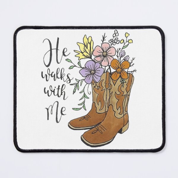 Item preview, He Walks With Me Boot Design designed and sold by Cora Worthington Art.